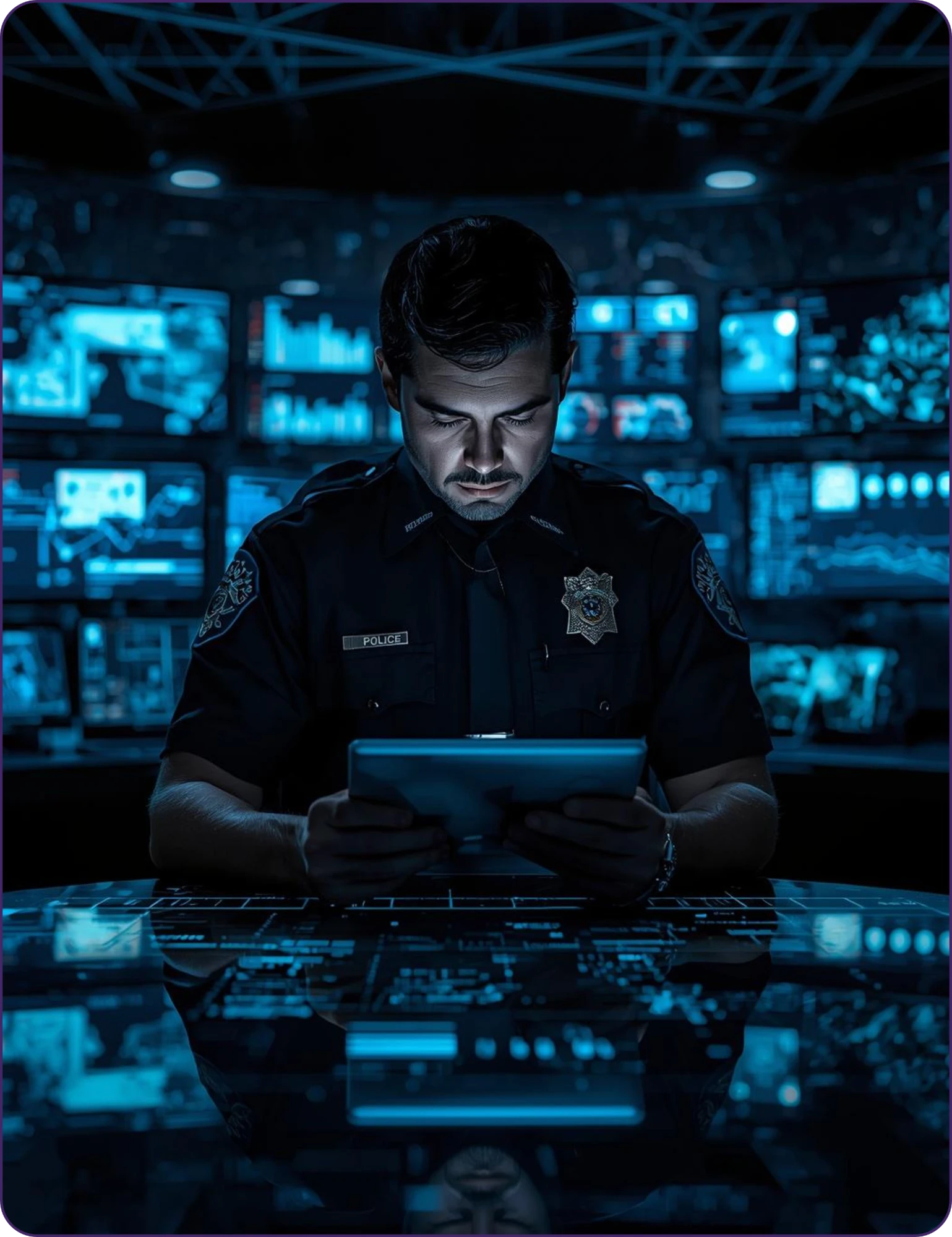 Law enforcement command centre operator