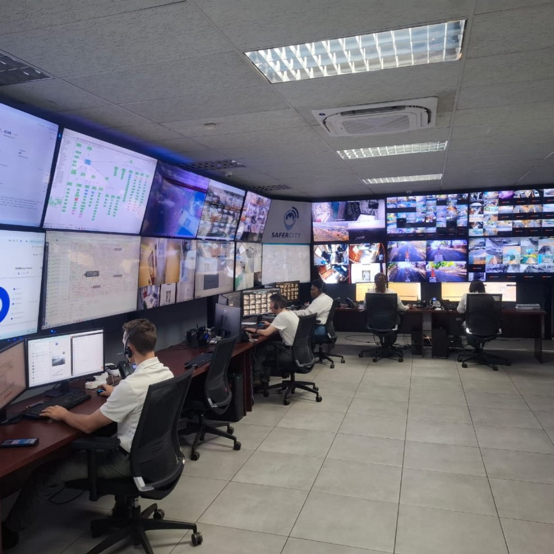 Safer City 24/7 command centre — live ops floor